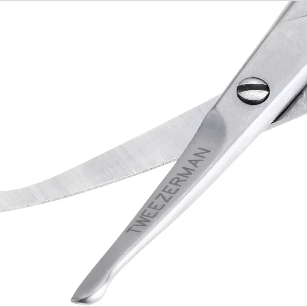 Tweezerman GEAR Silver Facial Hair Scissors